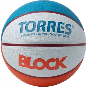 Мяч баскетбольный TORRES Block - B023167
