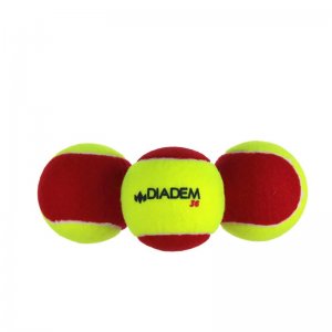 Мяч теннисный детский DIADEM Stage 3 Red Ball, уп. 3 шт - BALL-CASE-RED