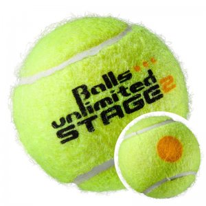 Мяч теннисный детский Balls Unlimited Stage 2 Orange, уп.12шт - BUST212ER